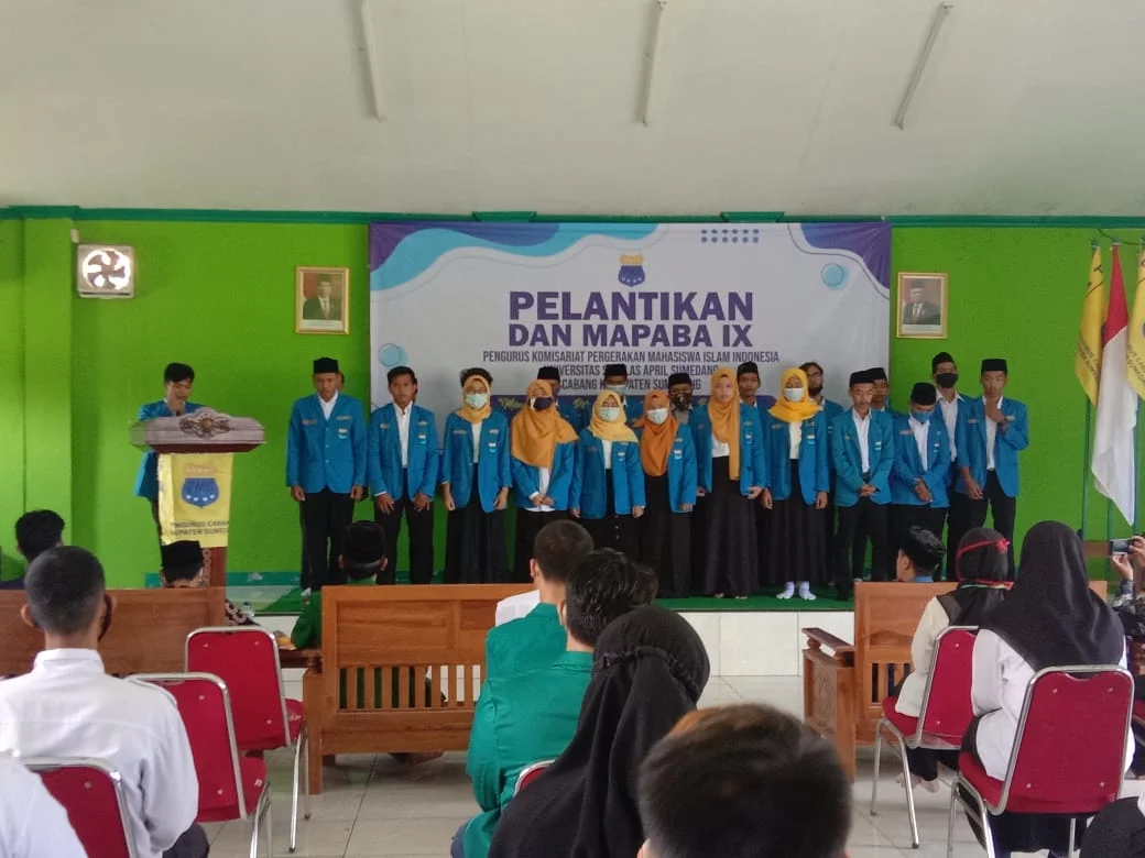 Perwujudan Nilai Gerakan PMII dalam Ranah Kaderisasi di Pelantikan PMII Unsap Sumedang Masa Khidmat 2020 - 2021