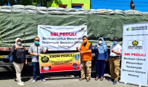 SBI Salurkan Bantuan Semen Untuk Warga Terdampak Gempa Malang dan Lumajang