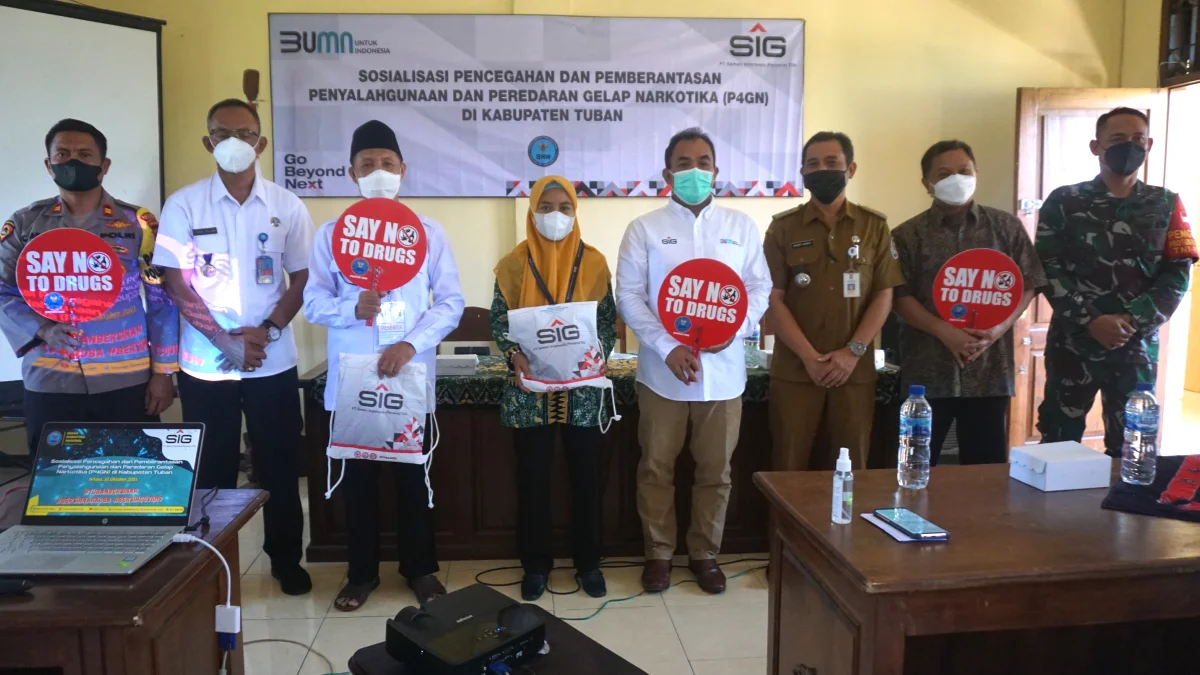 SIG Gandeng BNNK Tuban Sosialisasikan P4GN dan Dampak Buruk Narkotika Kepada Warga