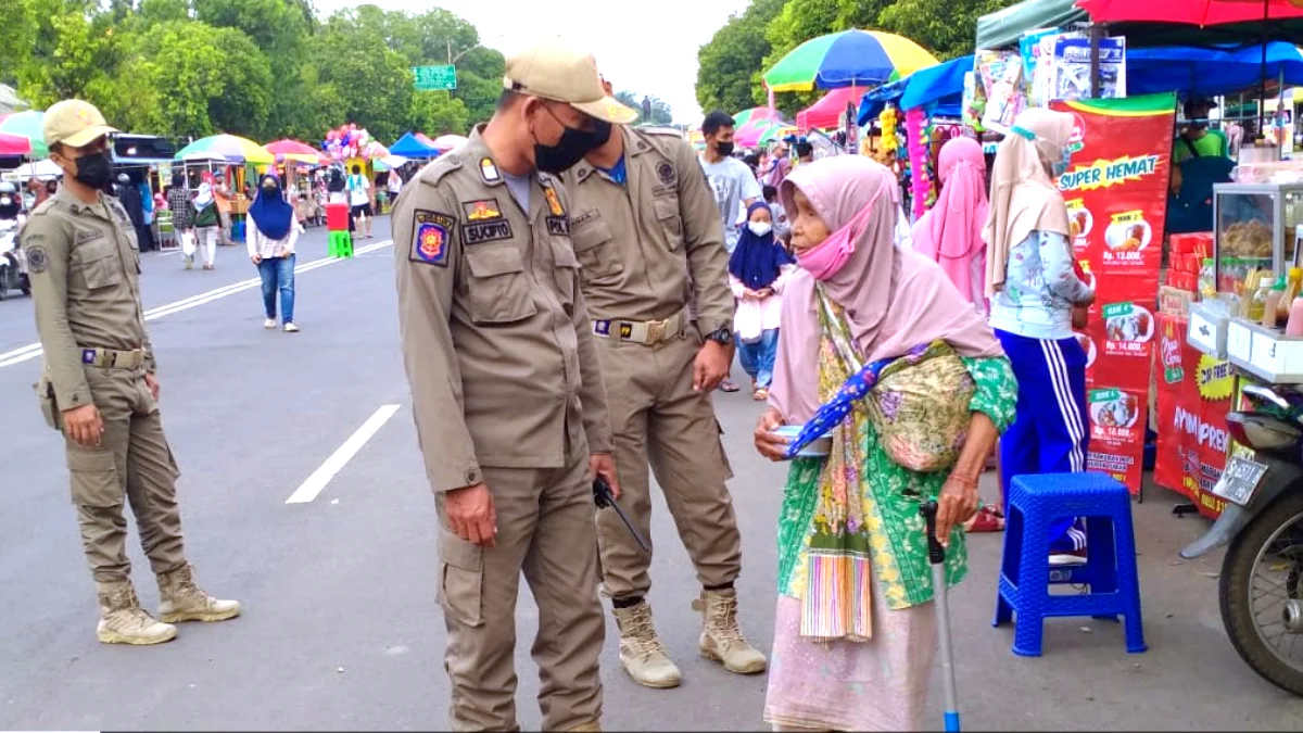 Berkeliaran Ditempat Umum dan Resahkan Warga, 7 Gepeng Diamankan Satpol-PP Tuban