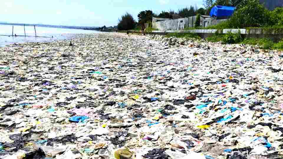 Bau Tak Sedap dari Hamparan Sampah Padati Pesisir Pantai Dekat Jantung Kota Tuban