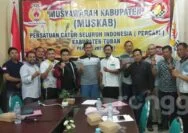 Suwandi Terpilih Aklamasi Nahkodai Percasi Tuban Periode 2023-2027