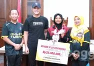 Candra Marimar, Peraih Medali Perak di Sea Games Kamboja Terima Reward dari Pemkab Tuban