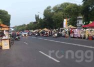 Dipakai Pasar Takjil, Mobil dari Barat Dilarang Melintas Jalan Sunan Kalijaga