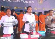 Polres Tuban Ringkus Tujuh Sindikat Pencuri Kabel Tower XL, Dua Buron
