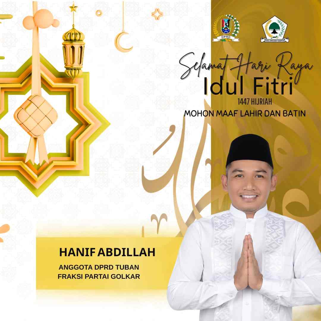 Iklan Display Hari Raya Idul Fitri Hanif DPRD Tuban